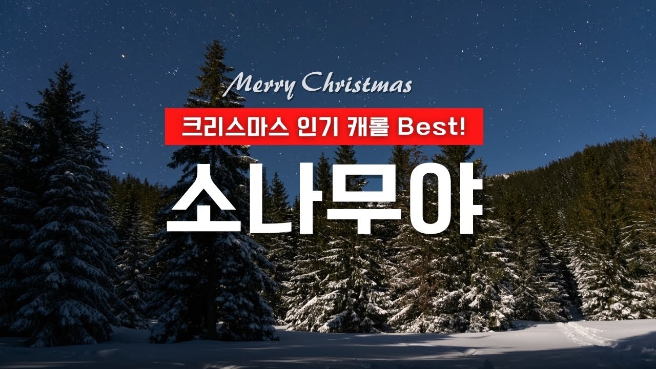 🌲 소나무야 | 푸른 크리스마스 트리 노래 | 자연 사랑 캐롤 | 유아 동요 | 크리스마스 캐롤 Best!