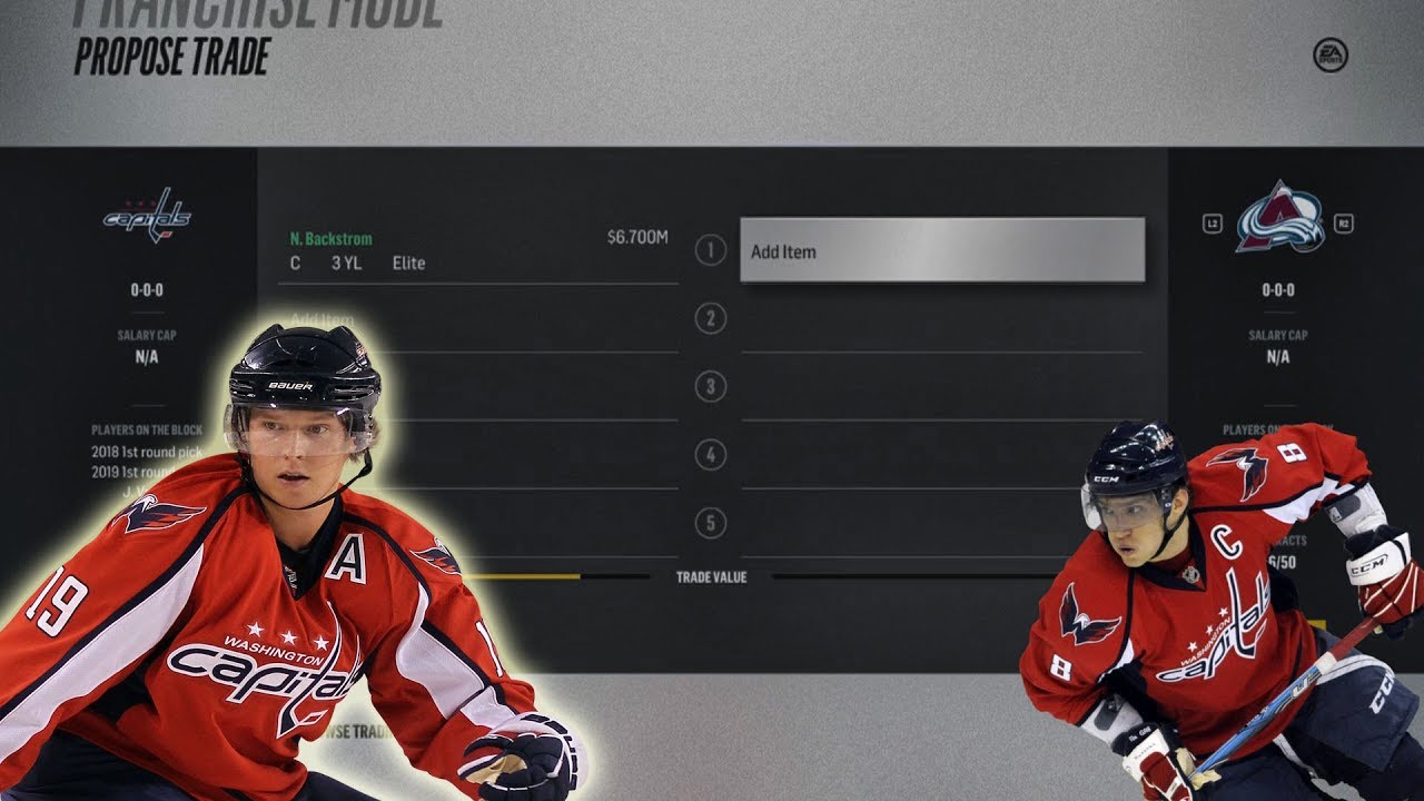 Trading Away The Entire Capitals Team for Draft Picks NHL 18 EP. 1