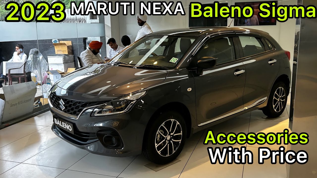 Baleno Sigma showroom Modification || Maruti Baleno Base Model Modification with Accessories Price