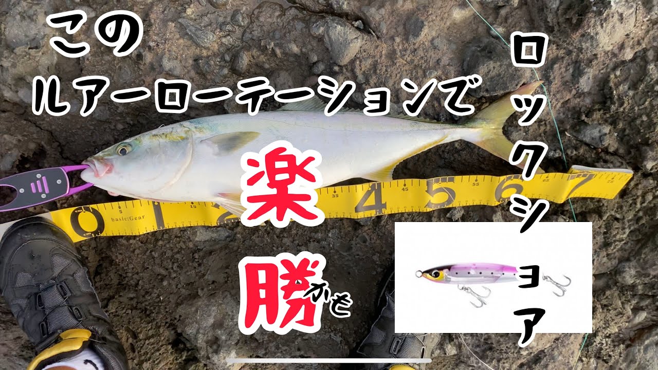 ロックショアは別注ヒラマサかスメルト、モモパンチでOK