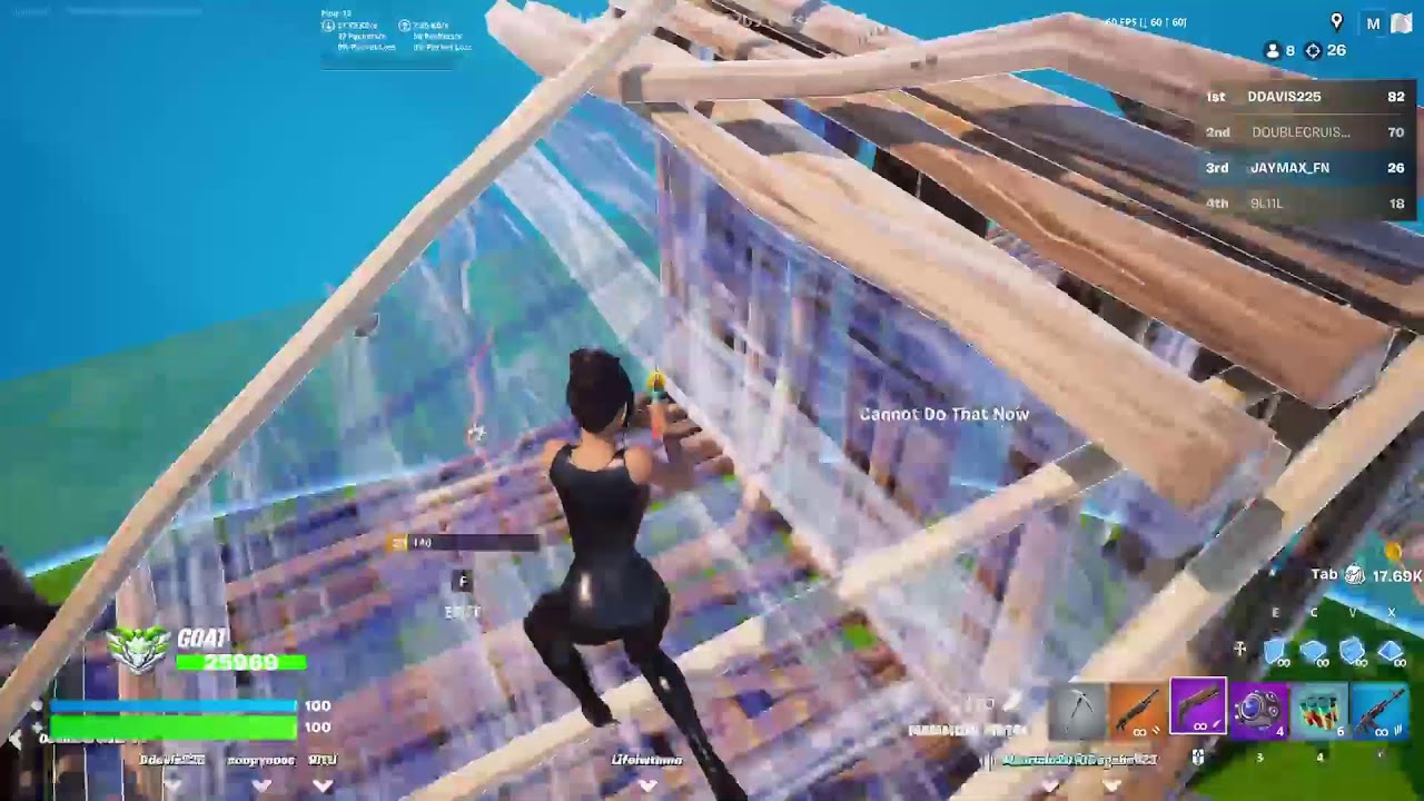 playing fortnite