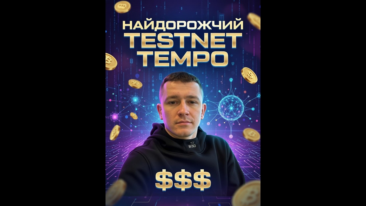 🔥 Airdrop Testnet TEMPO - НАЙДОРОЖЧИЙ ПРОЕКТ