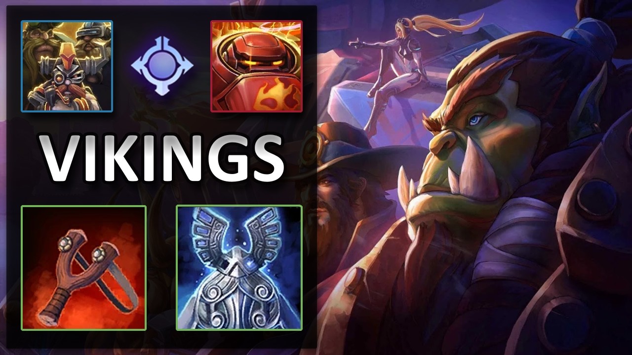 The Lost Vikings Play Again vs Blaze | Volskaya Foundry | Heroes of the Storm Master Replay