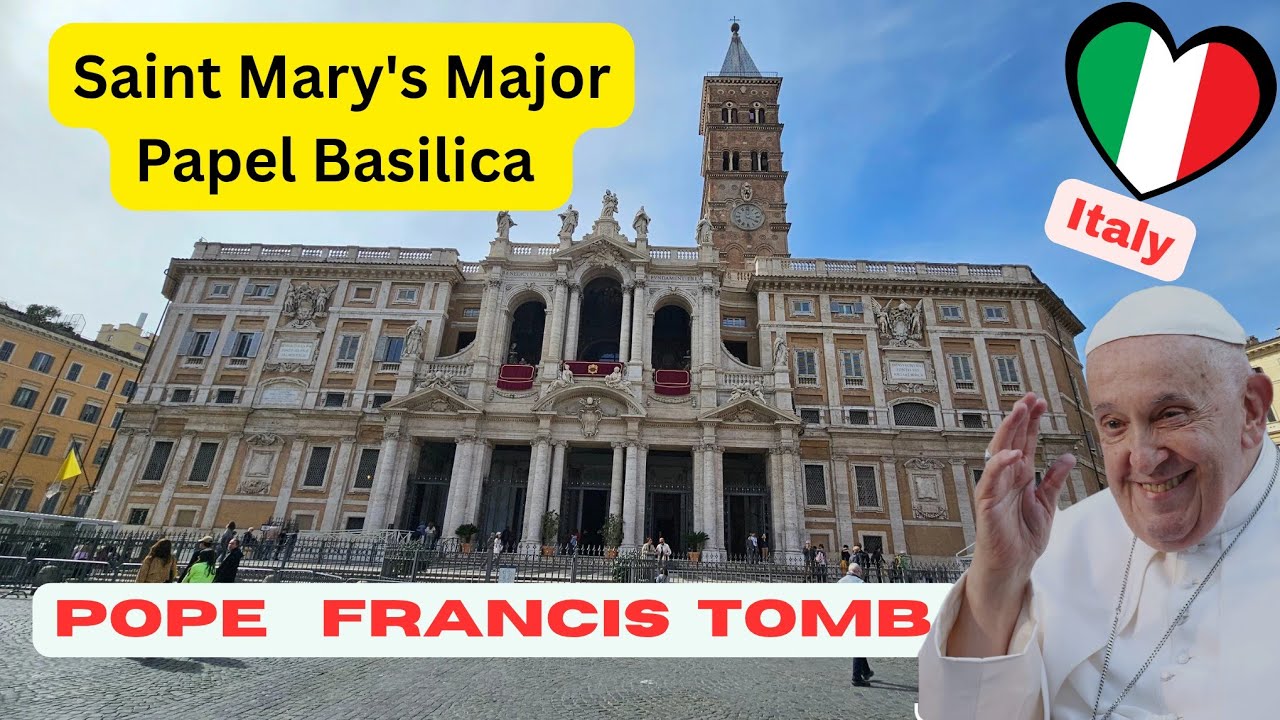 Pope Francis Tomb -  Saint Mary Major Papal Basilica | Santa Maria Maggiore #Rome #papafrancisco