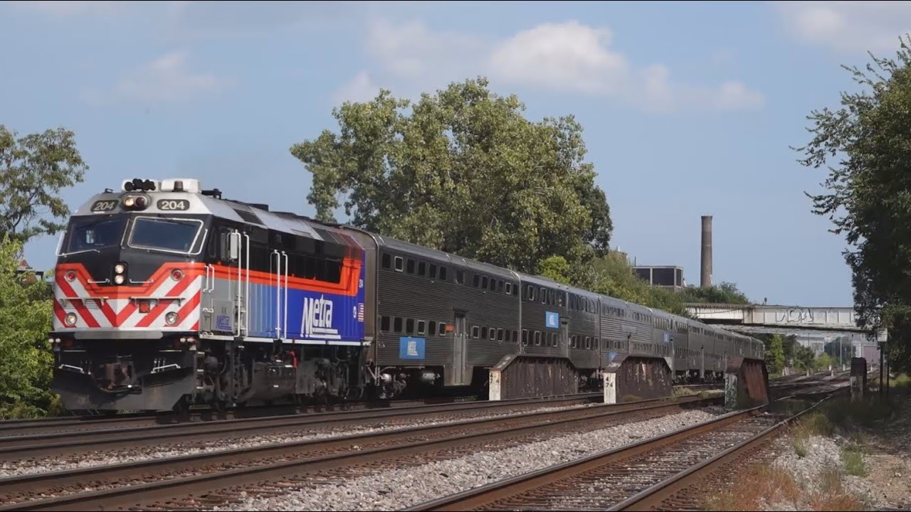CN L536 At Rockwell Ave And BNSF, CTA Trains At Kedzie Ave, Chicago, IL 9-21-25.