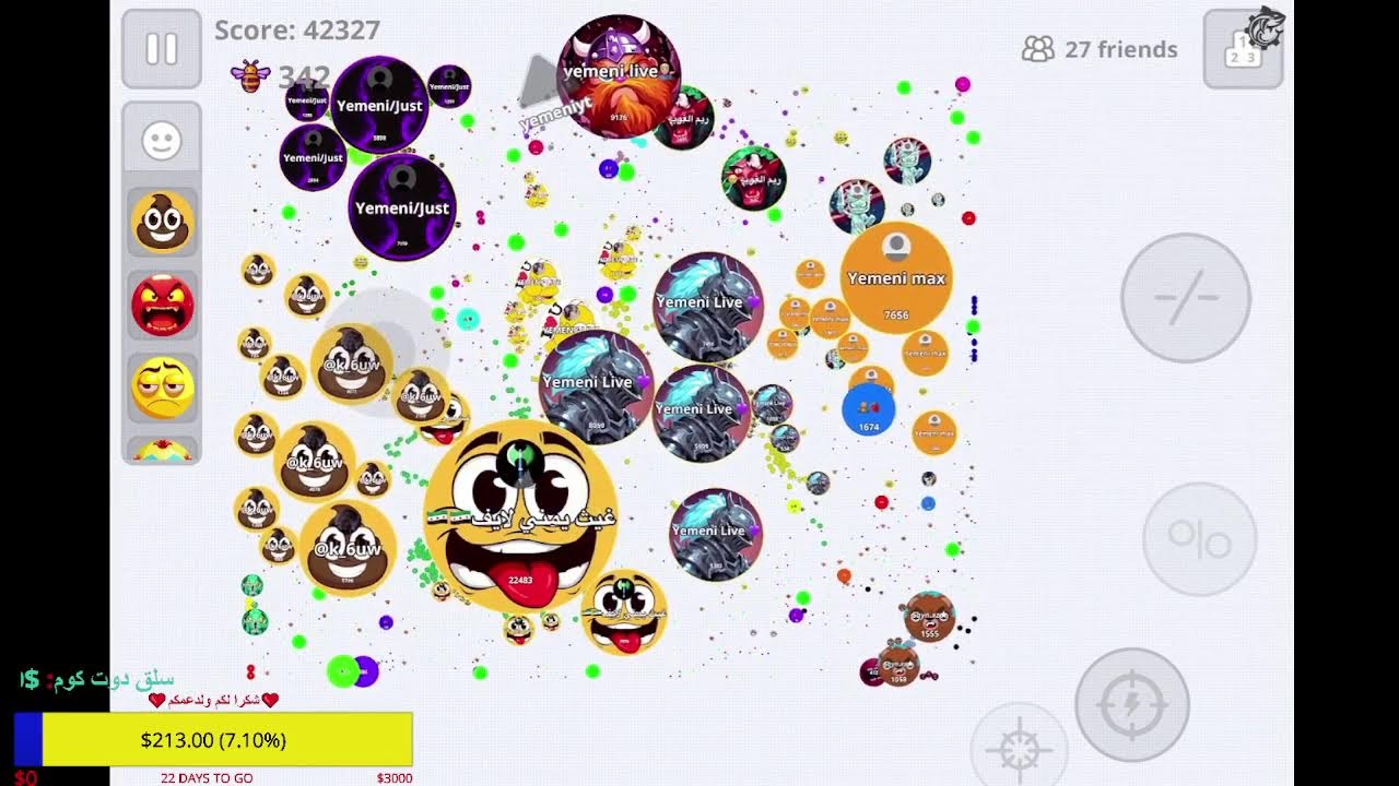 Yemeni Live agario 10k 🔥😍بث يمني اقاريو