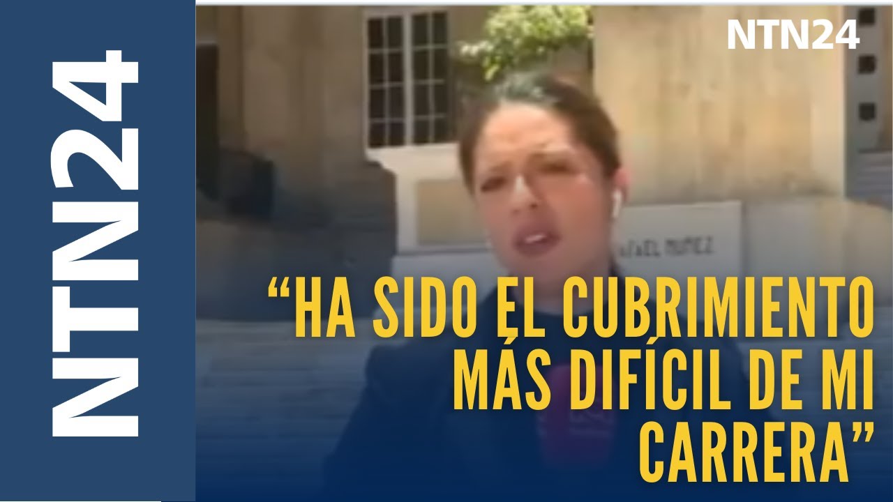 “Ha sido el cubrimiento más difícil de mi carrera”: Periodista que lloró por muerte de Miguel Uribe