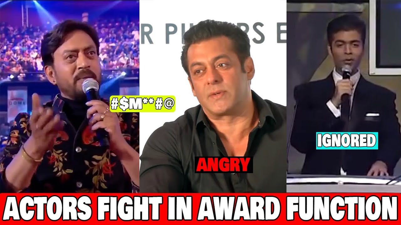 5 Bollywood Actors who fought with Each Other in Award/Reality Show | Salman Khan,Shahrukh Khan