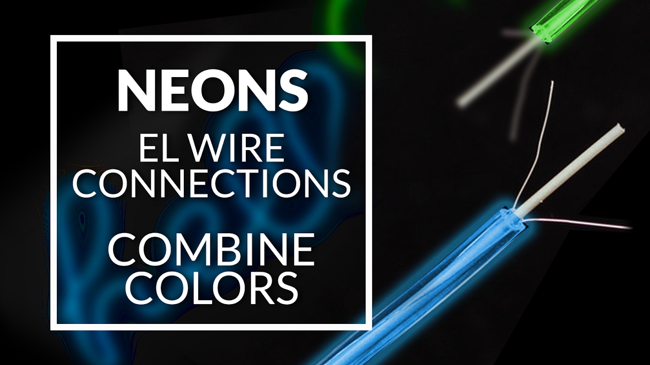 How to connection el wire neons - combine colors