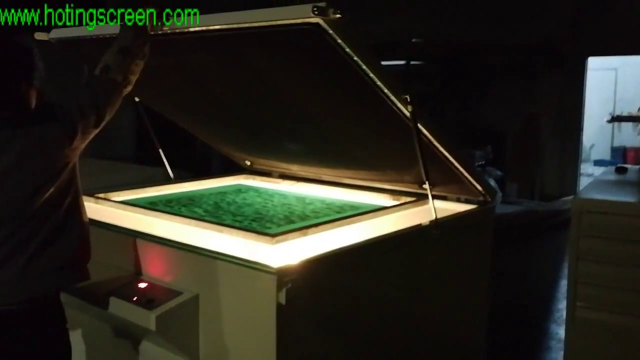 Exposure machine - How to exposure a screen by screen printing exposure unit