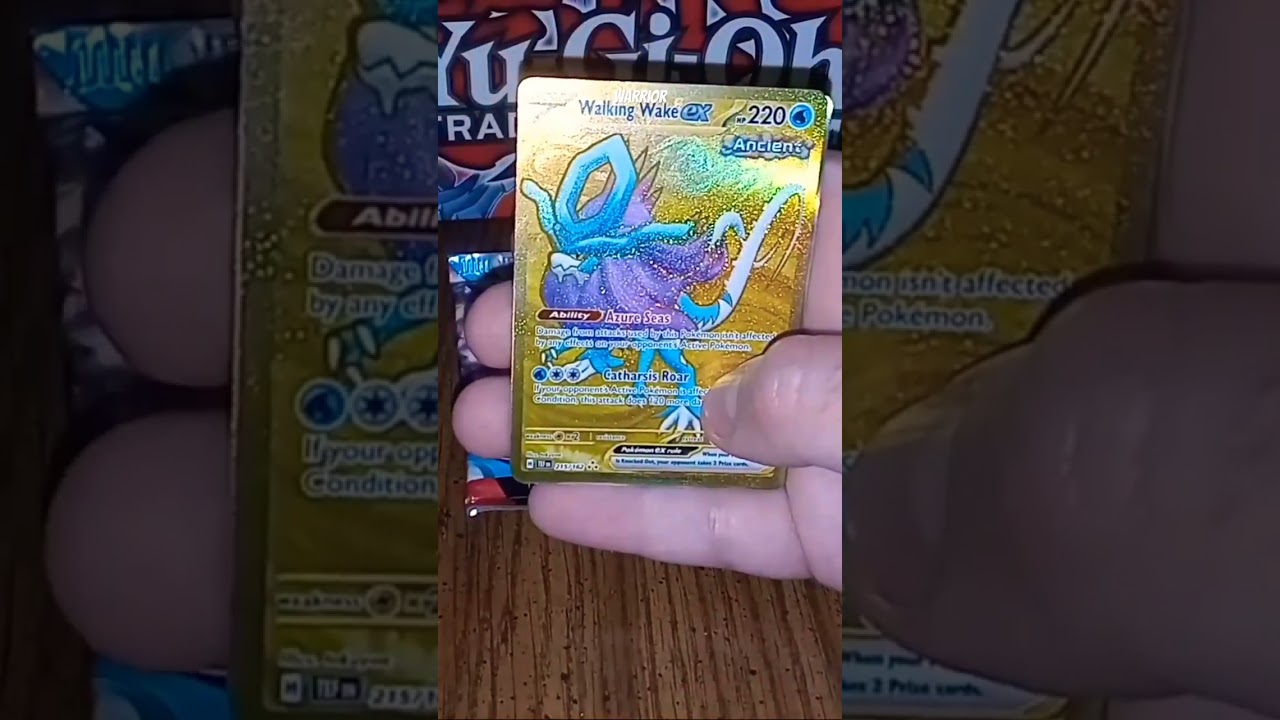 Pulling A Hyper Rare Gold Walking Wake EX Out Of Pokemon Temporal Forces! #pokemon #temporalforces
