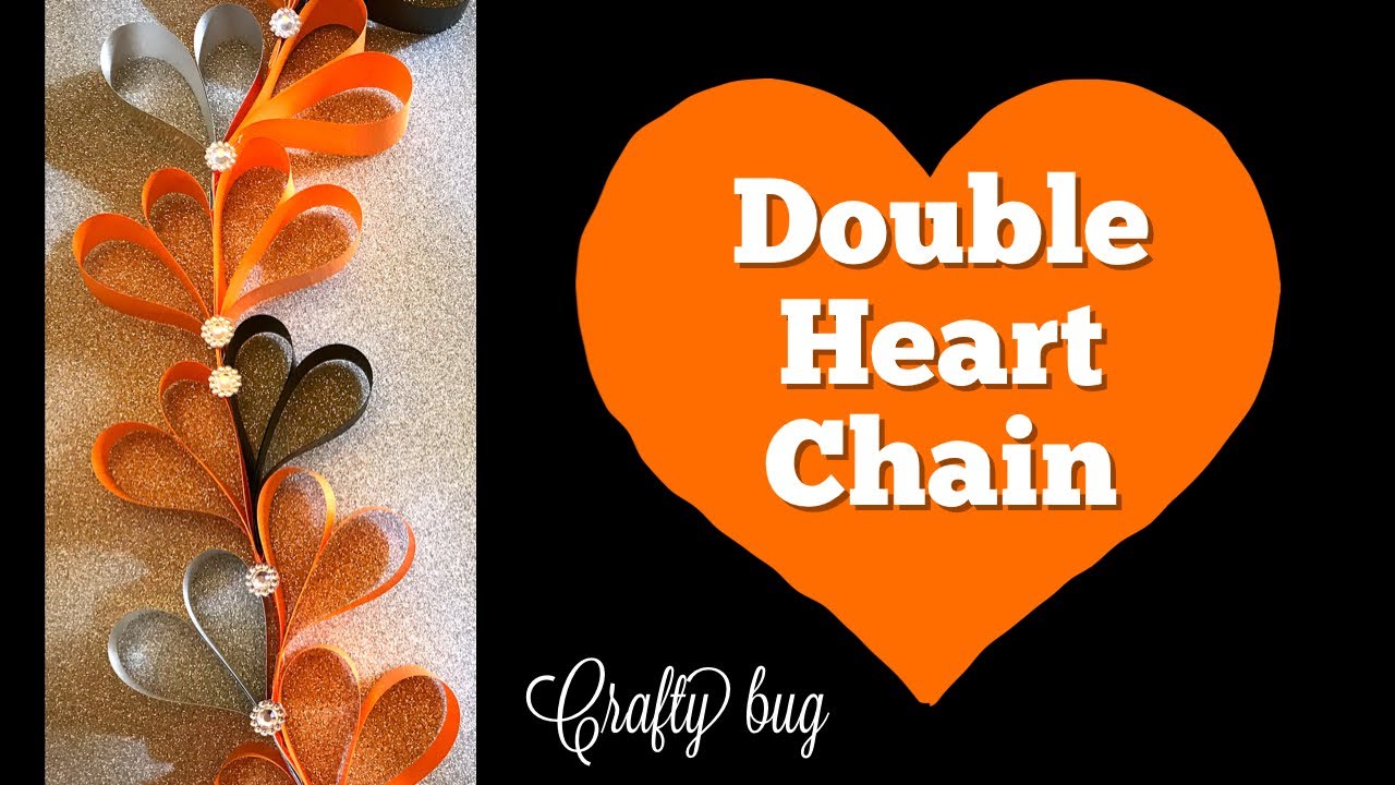 DIY homecoming mum DOUBLE HEART RIBBON CHAIN/ braid  tutorial: heart chain #homecoming