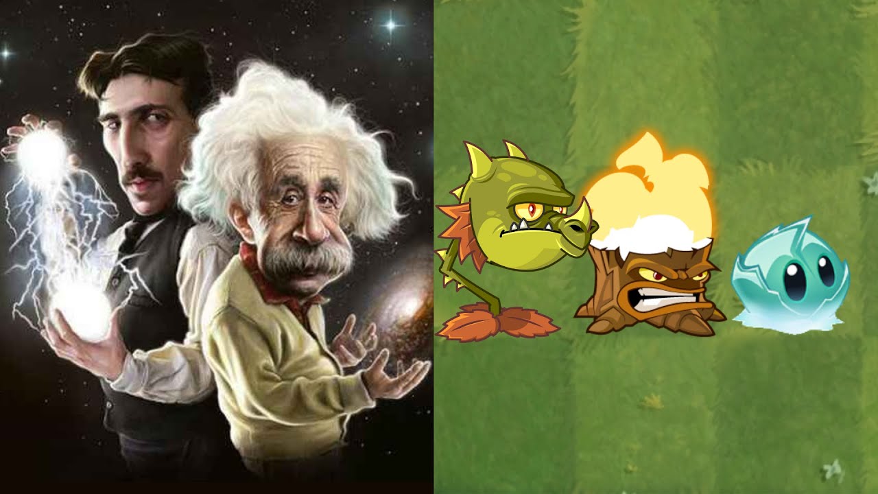 Albert Einstein And Nikola Tesla PvZ2 Meme 2