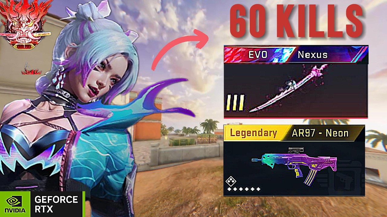 BLOOD  STRIKE - MAX EVO NEXUS ARCADE - 60 KILLS ETERNAL RAN RAVE & ULTRA AR97 NEON SHUTTER ISLAND !