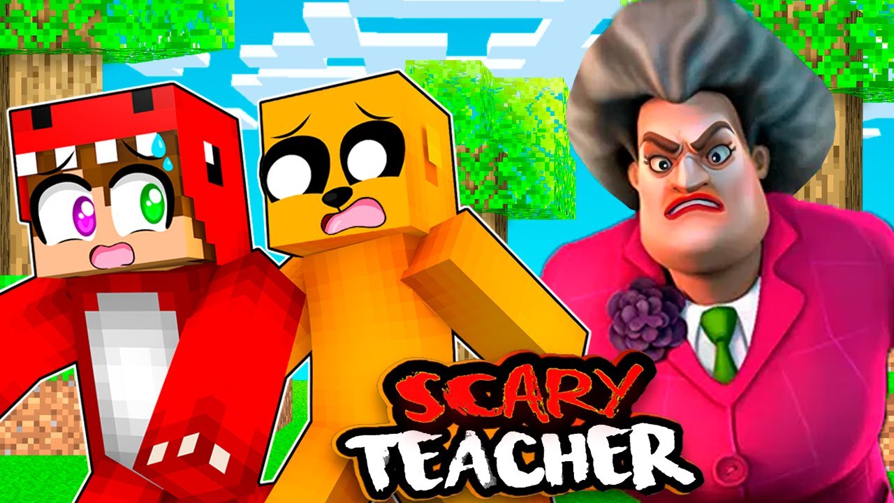 MIKECRACK y RAPTOR ESCAPAN DE LA PROFESORA MALVADA 💀😱 MIKECRACK y RAPTOR Minecraft Scary Teacher