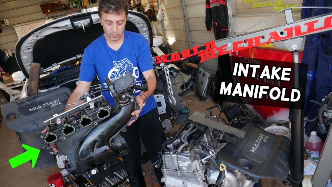 INTAKE MANIFOLD AND GASKET REMOVAL REPLACEMENT JEEP CHEROKEE COMPASS RENEGADE 2.4