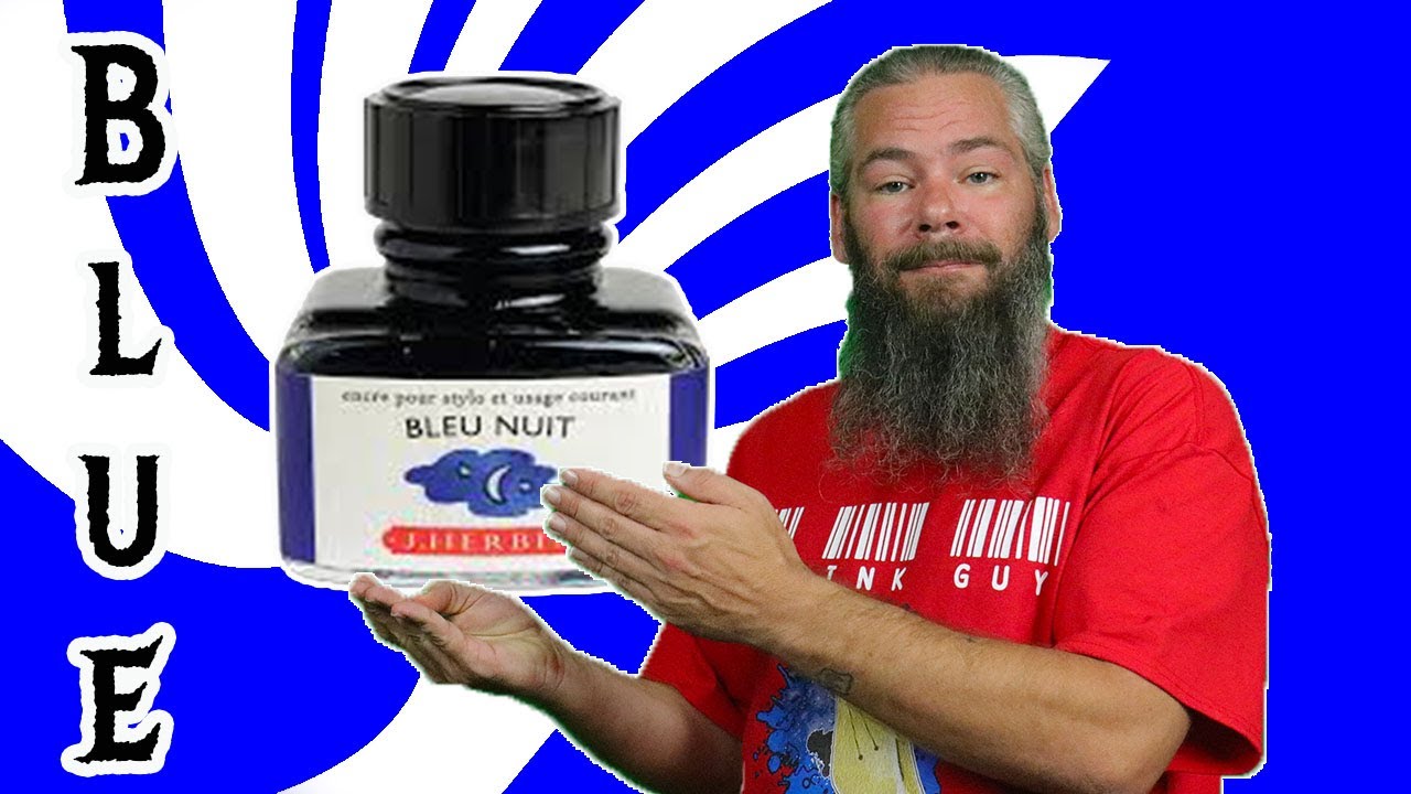 J  Herbin Bleu Azur Fountain Pen Ink #fountainpenink #fountainpens