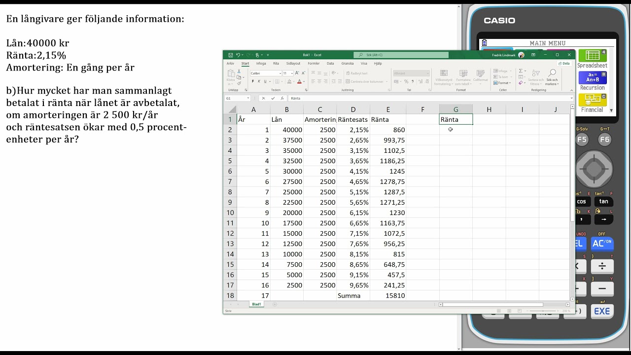 Matematik 5000+ 1c Uppgift 5325 b för reviderad ämnesplan 2021