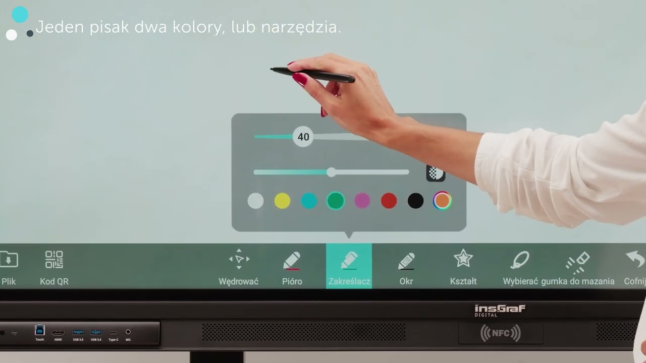 Nauka bez barier z wykorzystaniem monitora interaktywnego insGraf EduSpace