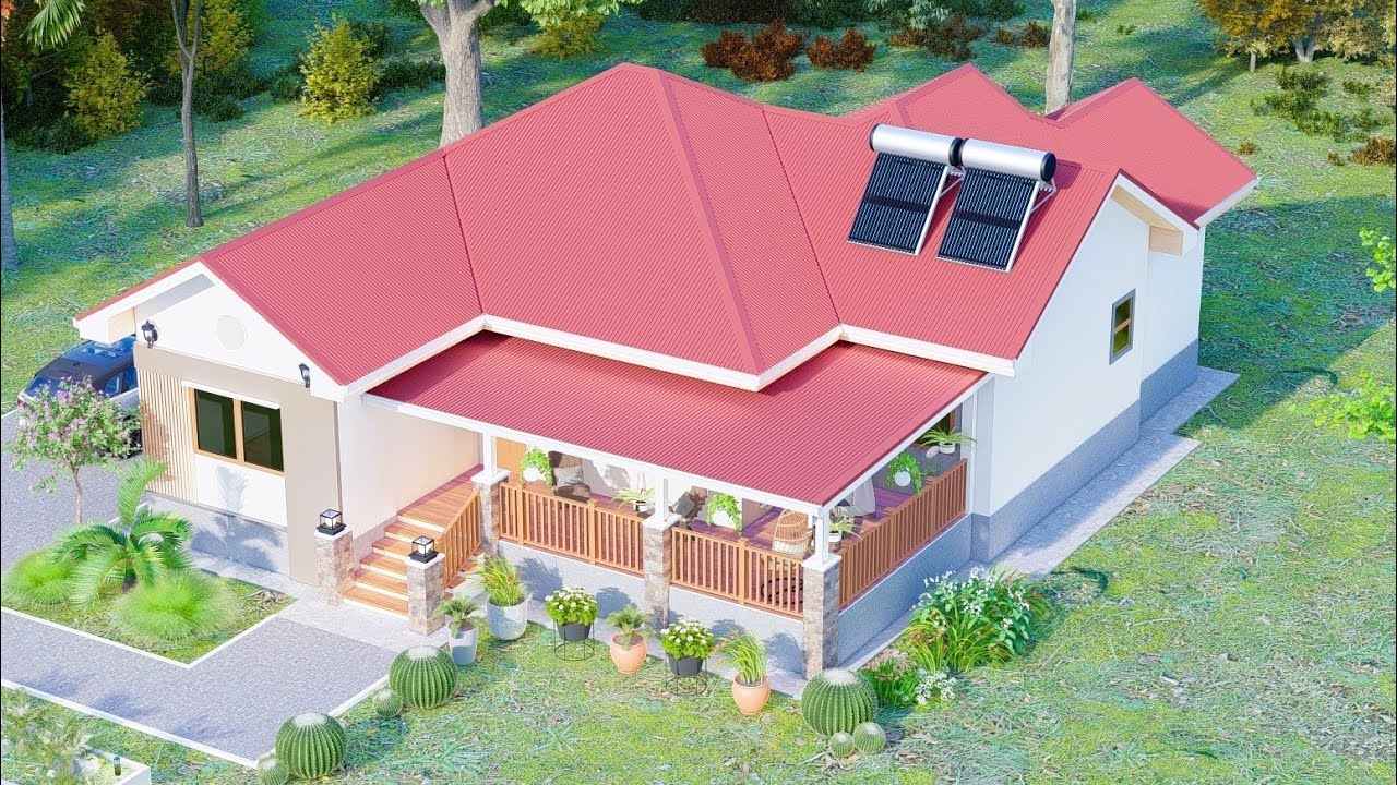 3 Bedroom House Design |Bungalow House Plan |Fit on a 50x 100feet plot @katveldesigns