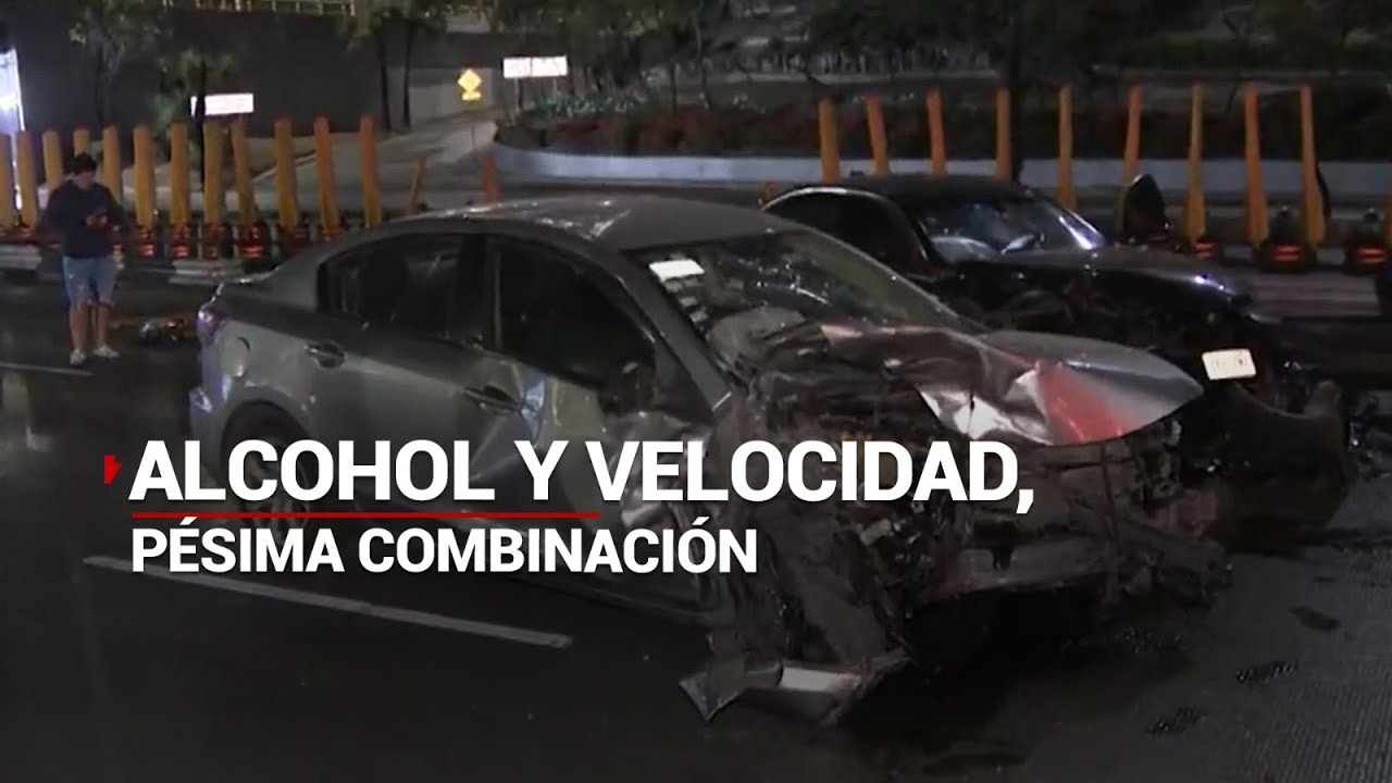 Alcohol y velocidad: &iexcl;se registra fuerte choque en Circuito Interior!