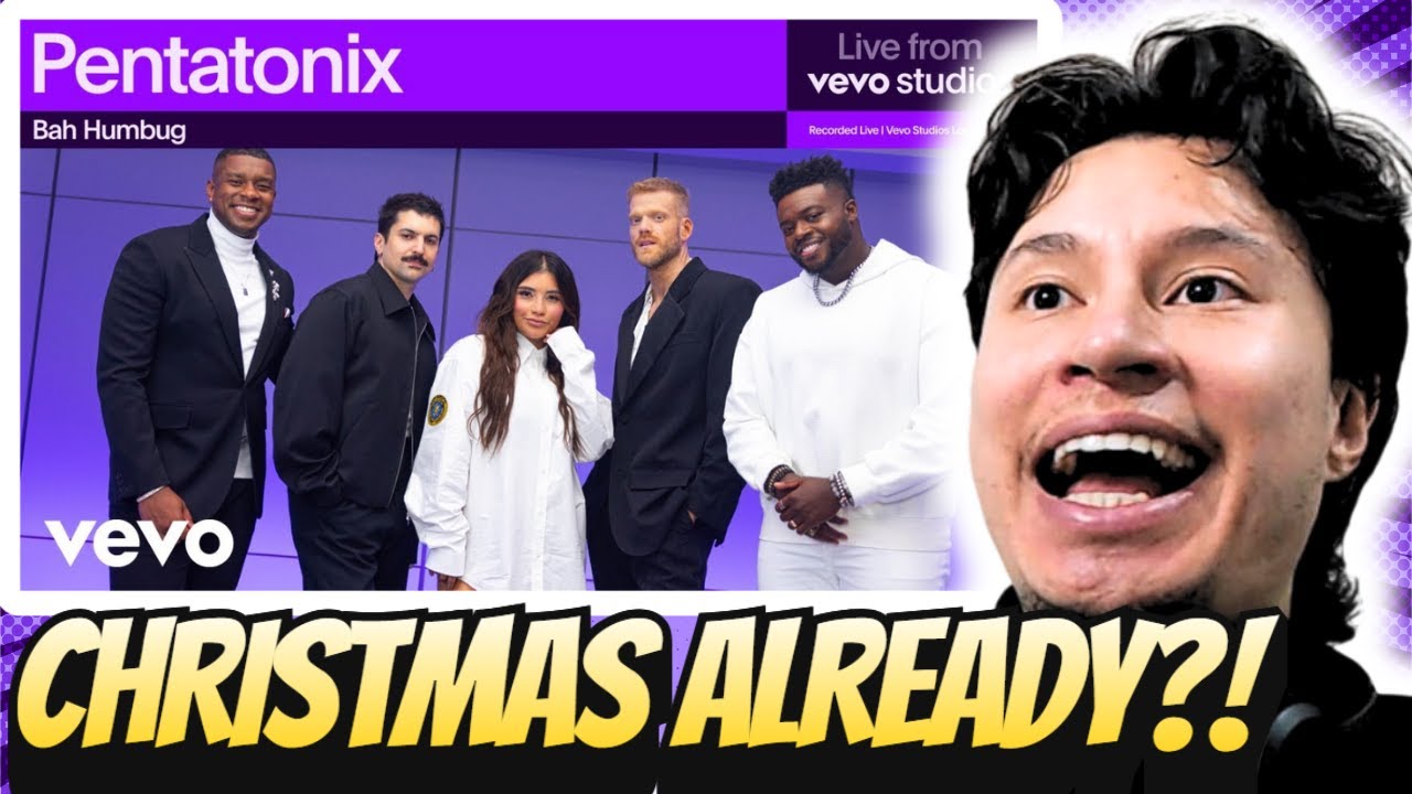 РЕАКЦИЯ АРТИСТА | Pentatonix — Bah Humbug | Прямой эфир из студии Vevo
