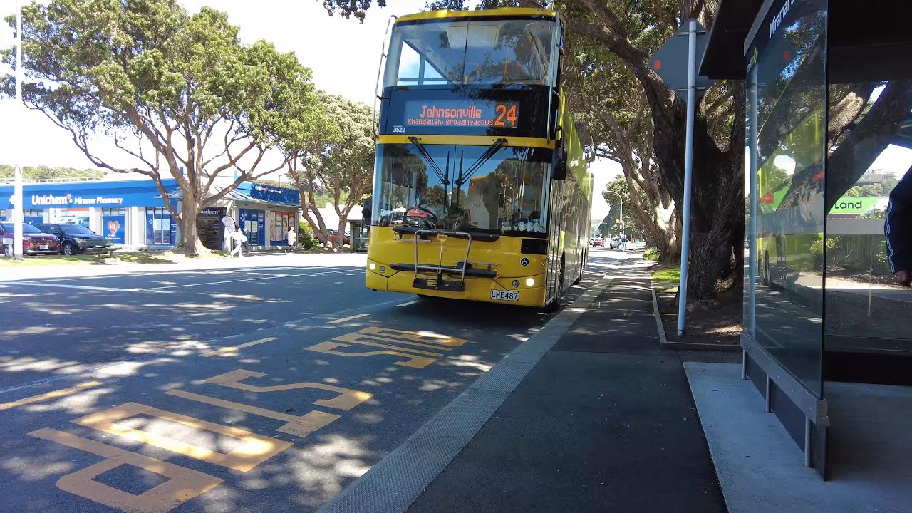 (4k) Metlink Tranzurban No.24 DOUBLE DECKER Bus trip | Miramar - Johnsonville | November 2022.