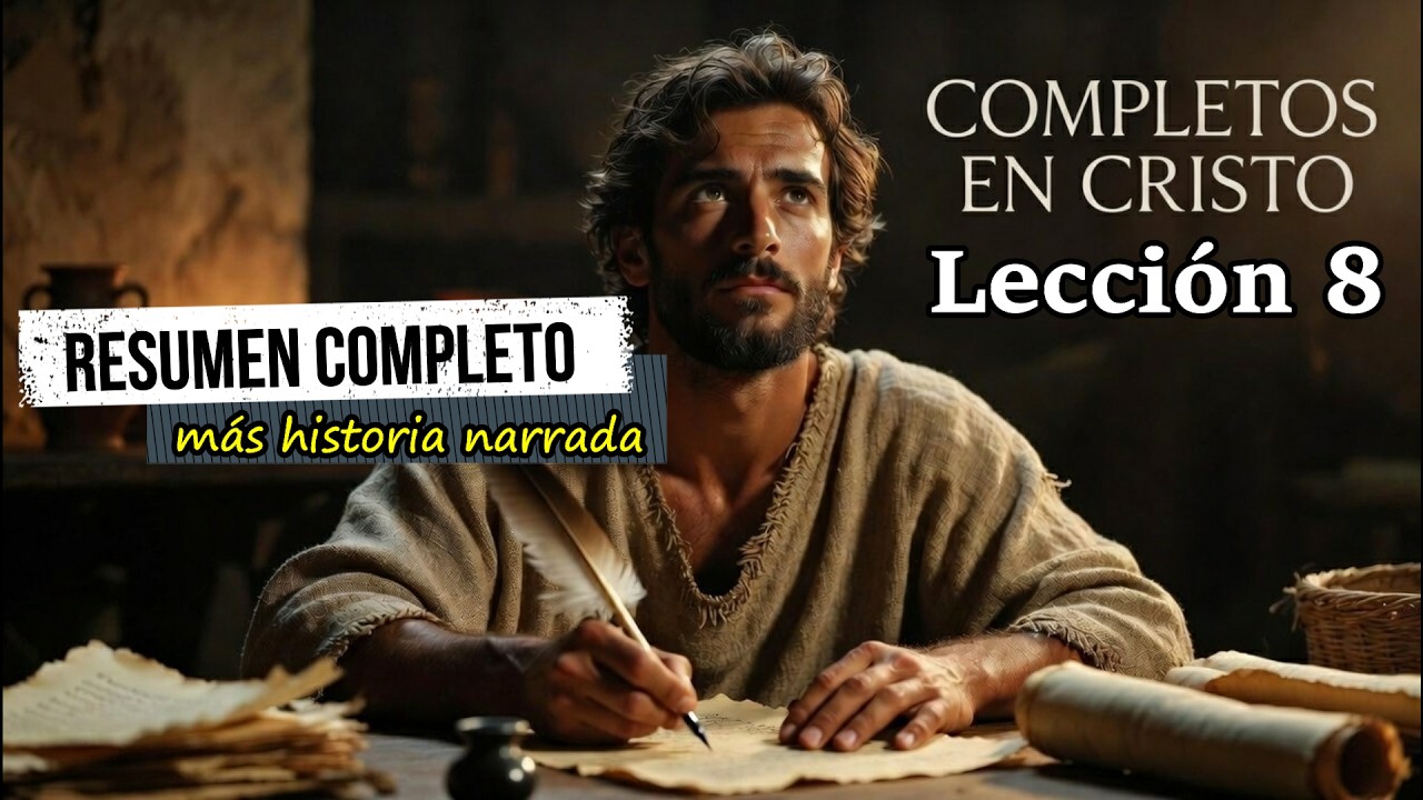 Resumen completo más historia narrada lección 10 - COMPLETOS EN CRISTO | Escuela sabática