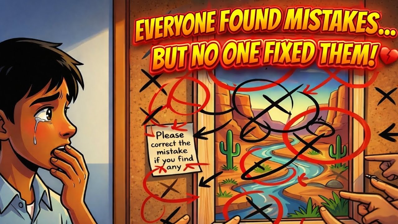 Everyone Found Mistakes… 💔But No One Fixed Them!”#motivationalstory 
