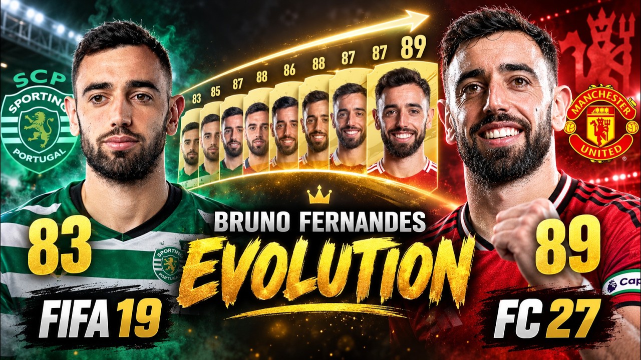 Bruno Fernandes Evolution: FIFA 19 vs EA FC 27