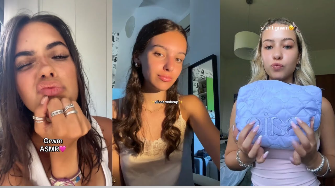 GRWM ASMR TikTok Compilation 💄 | Beauty, Skincare and Relax (Italia) #1