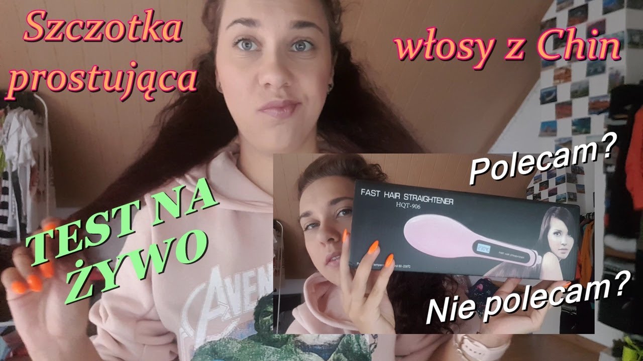 TEST NA ŻYWO | Szczotka prostująca włosy | Zakręcona Andzia