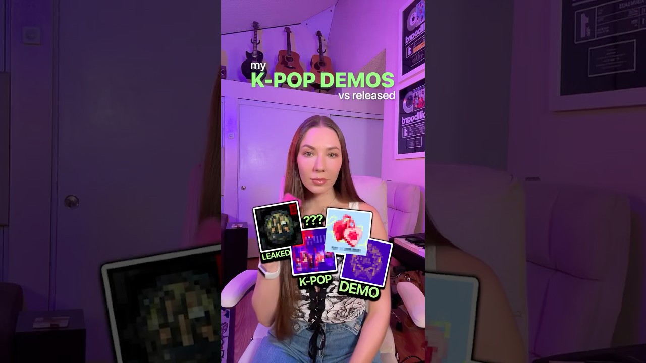 K-pop demos vs. released songs