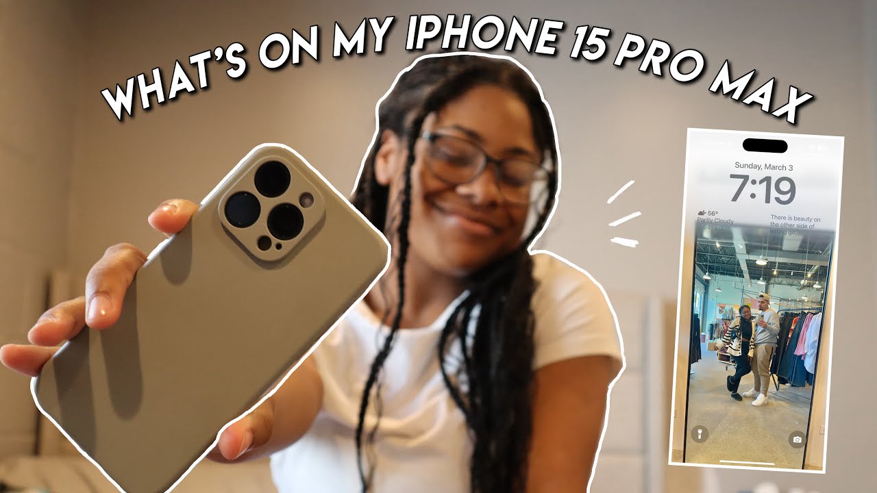 What's On My Iphone 15 pro max | Black Titanium✨🖤