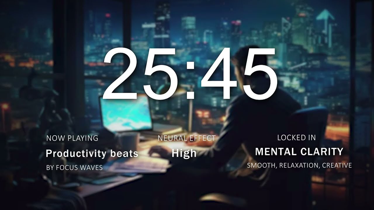 30 Minute Focus - Dreamlight ⚡Focus Waves ⚡ Electronic Music for Maximum Focus and Concentration
