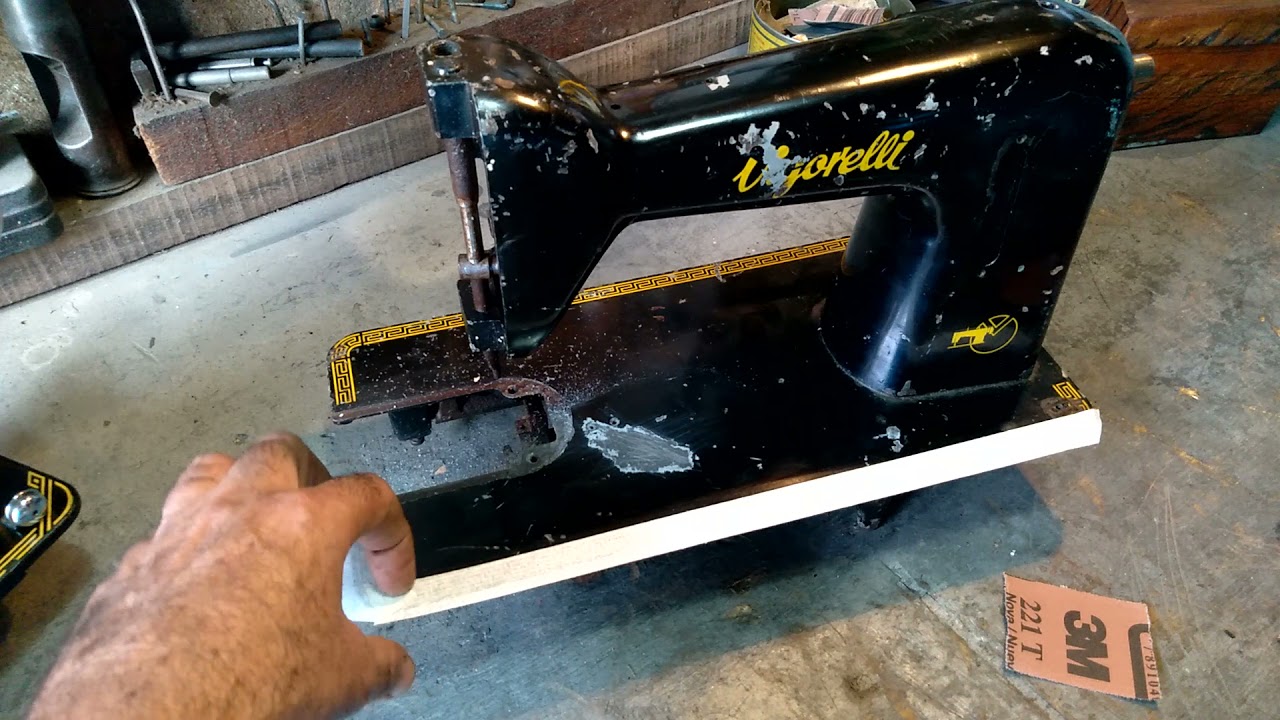 Como restaurar pintar sua máquina de costura antiga