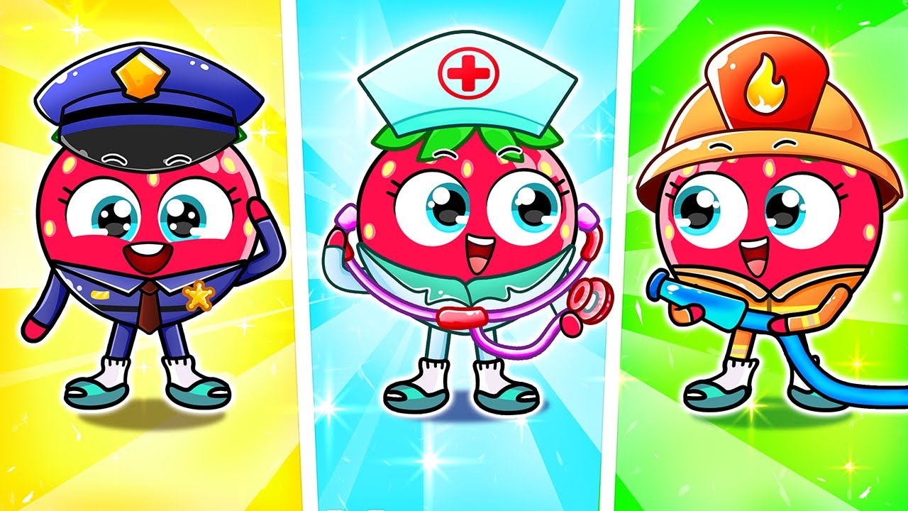 Sheriff and Driving Center | Jobs and Career Pretend Play | Yum Yum English Kids Songs