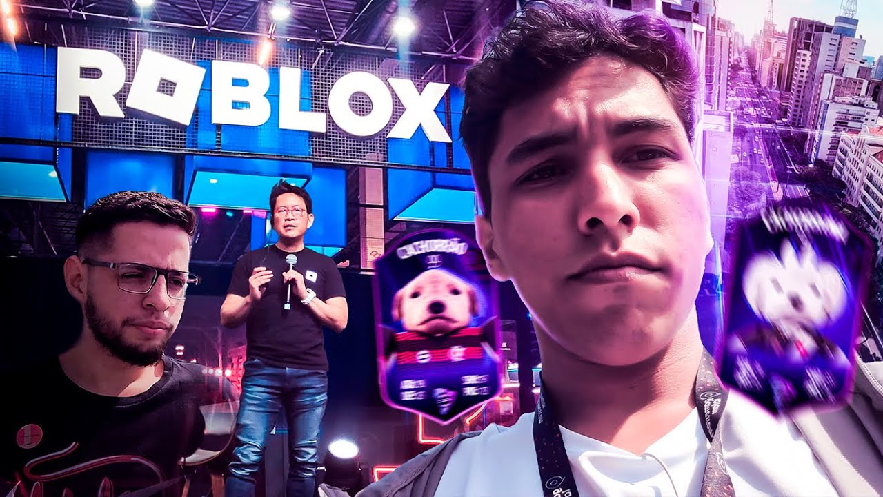 FUI NA GAMESCOM PRA DISTRIBUIR CARDS DA COPA ROBLOX E ME SURPREENDI - VLOG - Parte 1