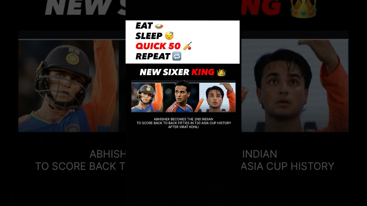 🏏 NEW Sixer King! Abhishek’s Asia Cup Record 💥