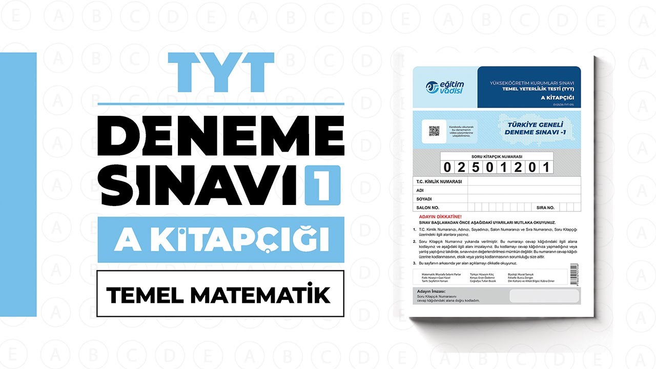 EĞİTİM VADİSİ DENEME SINAVI 1 TYT A KİTAPÇIĞI Temel Matematik Soru Çözümleri