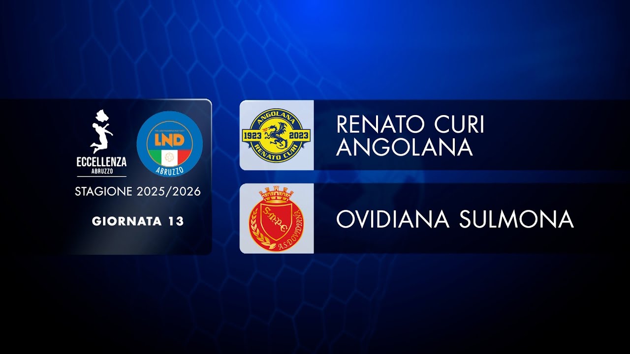 Eccellenza Abruzzo | 13&deg; giornata: Renato Curi Angolana - Ovidiana Sulmona (5-1)