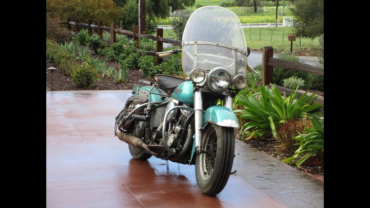 1952 Harley Davidson EL Panhead Cold Start