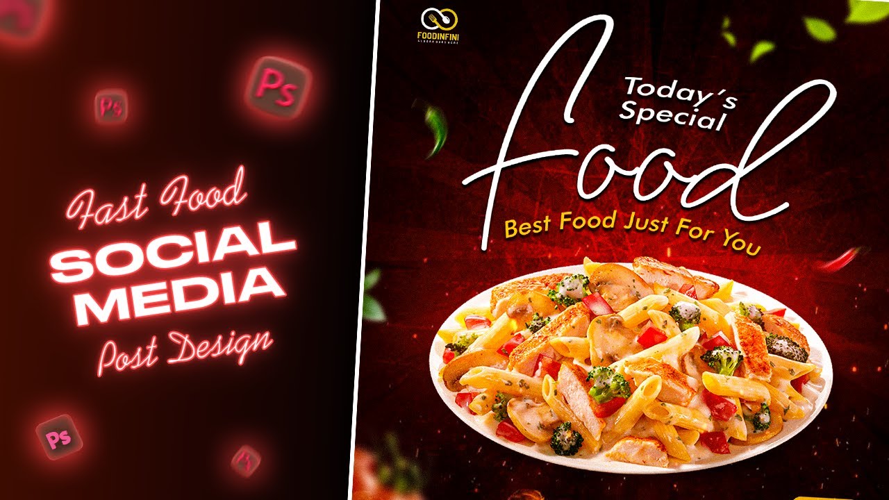 Food Social Media Post Design Photoshop