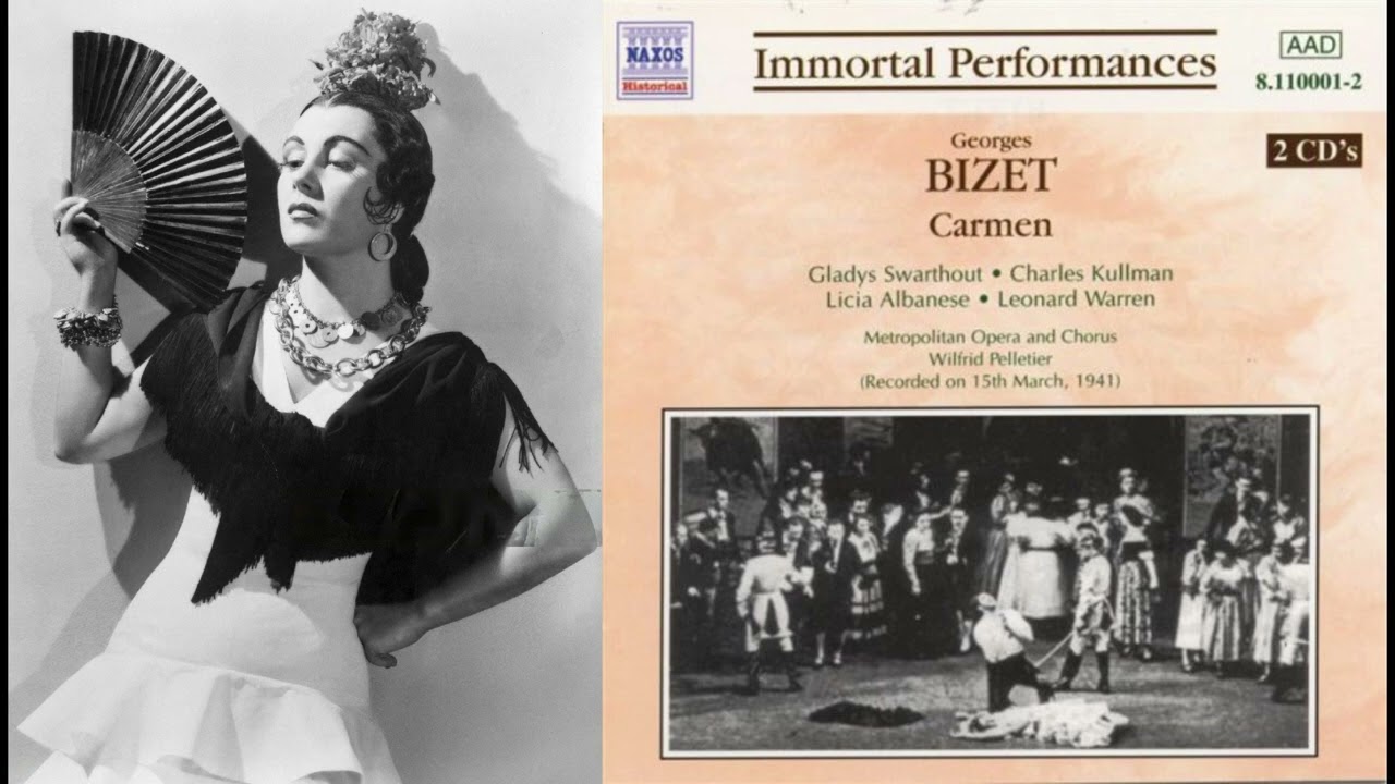 G. Bizet: Carmen - G. Swarthout, L. Albanese, C. Kullman, L. Warren, dir. W. Pelletier (Live, 1941)