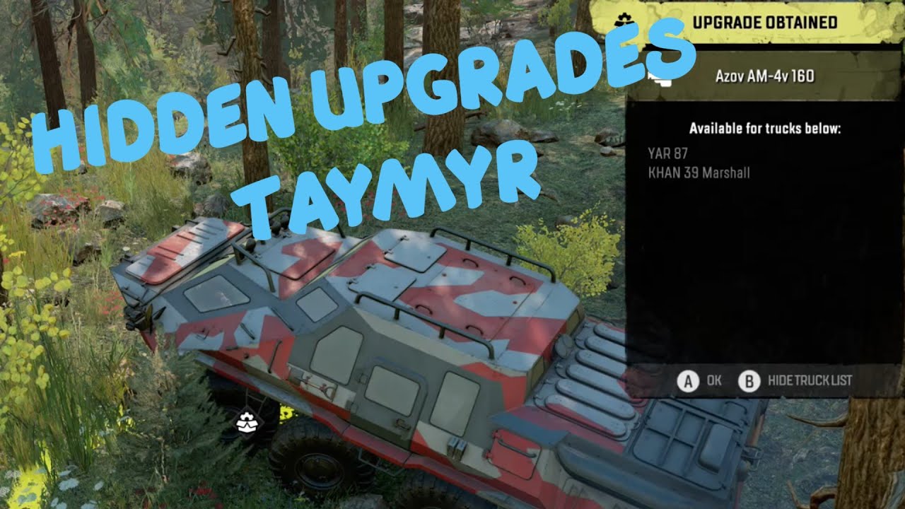 SnowRunner - Hidden upgrade locations in Taymyr (Russia)