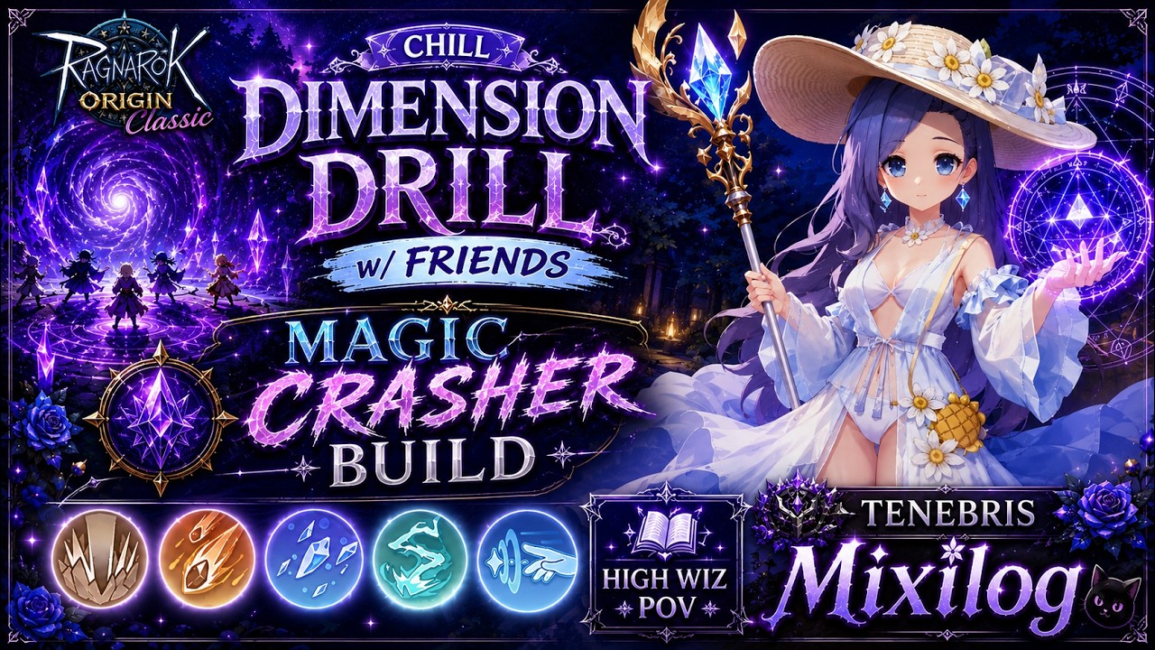 ROOC | CHILL DIMENSION DRILL w/friends | MAGIC CRASHER BUILD | HIGH WIZ POV | TENEBRIS | Mixilog