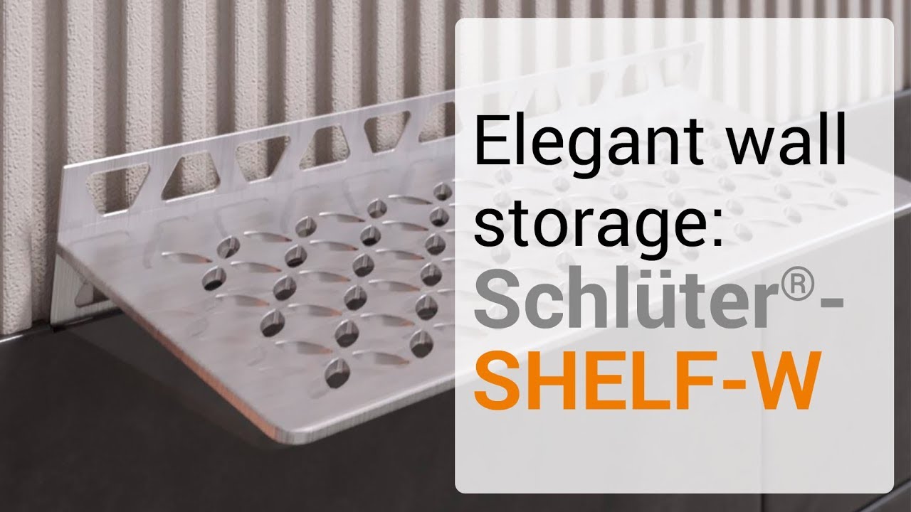Schl&uuml;ter-SHELF-W: Elegant wall storage