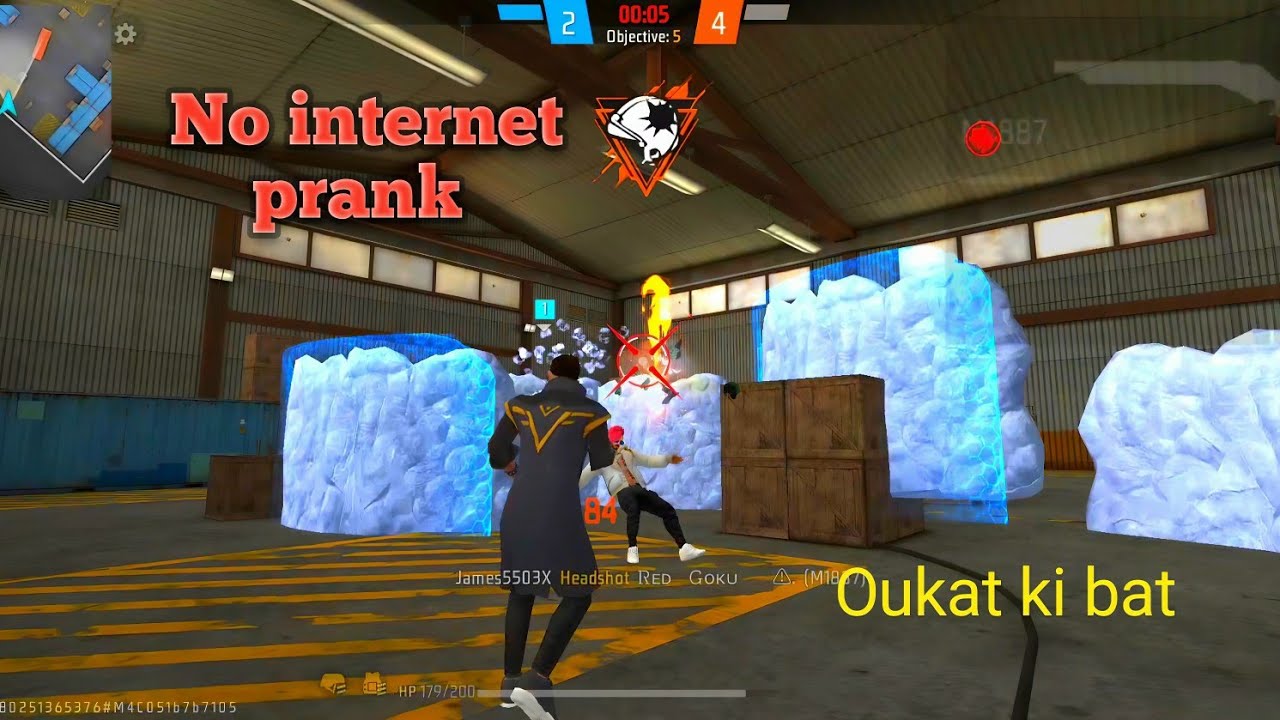 #No internet prank in lone wolf oukat ki bat😡 free fire max 
