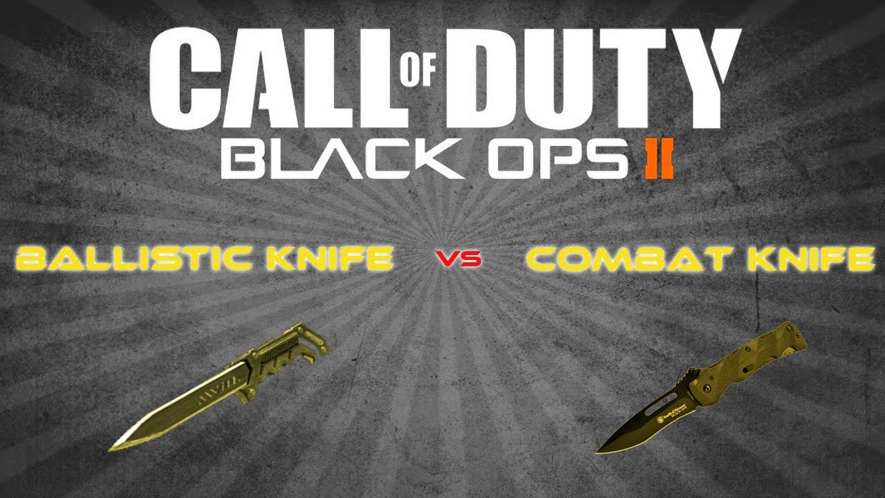 Gold Ballistic Knife vs Gold Combat Knife Black Ops 2