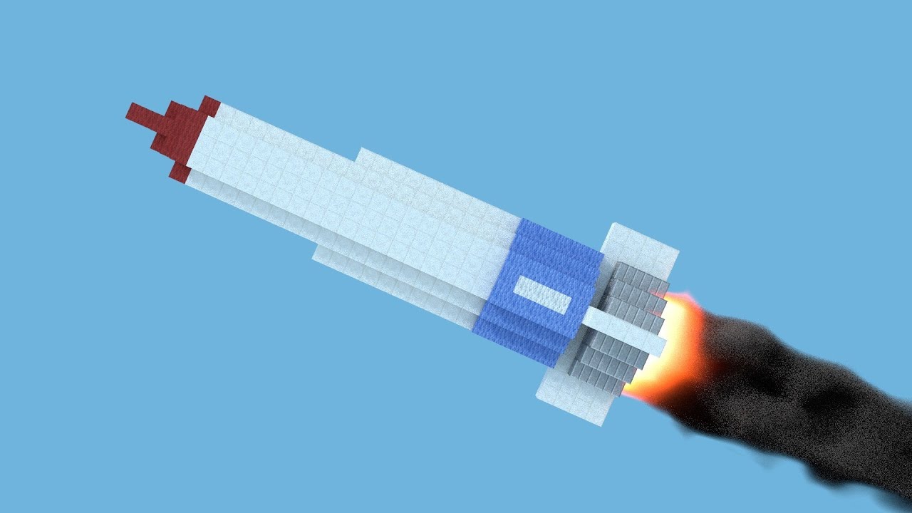 Thunderbird 1 Launch Sequence - A Minecraft Animation